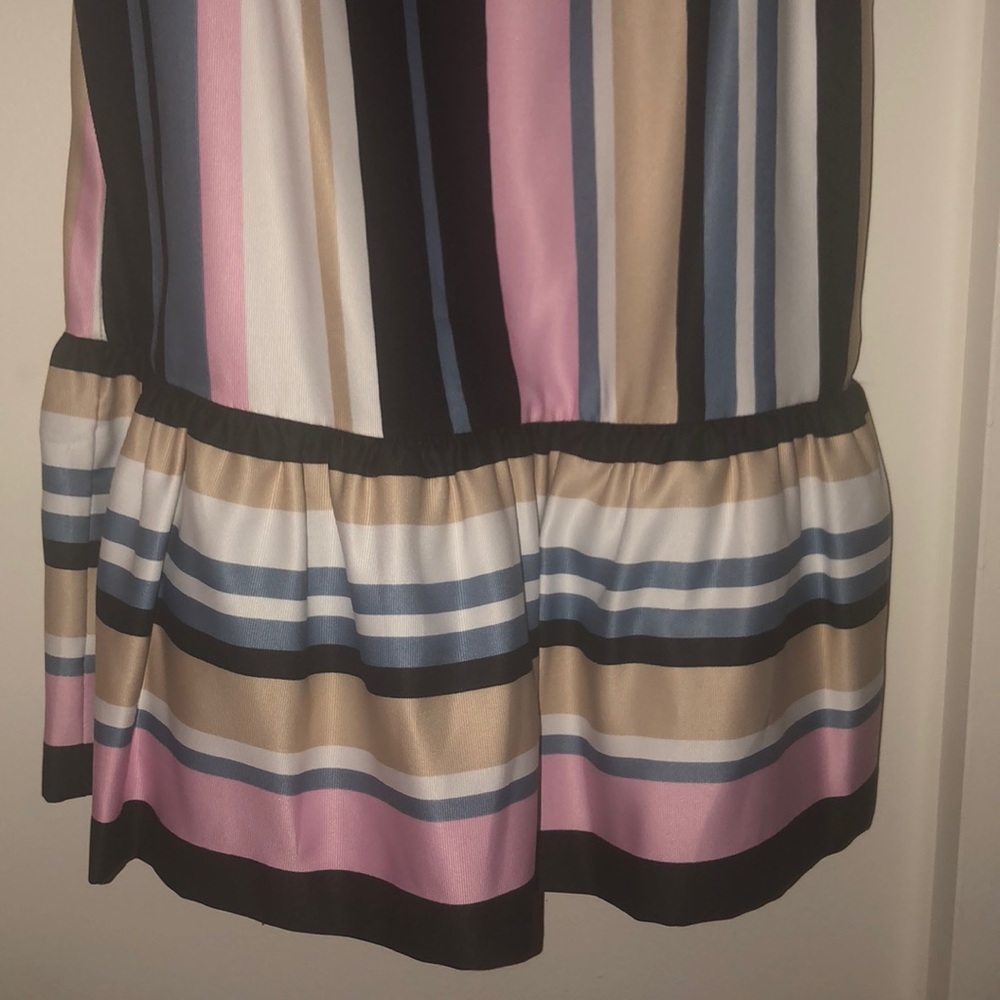 Nicole Miller Striped Flared Mini Dress - Picture 4 of 7